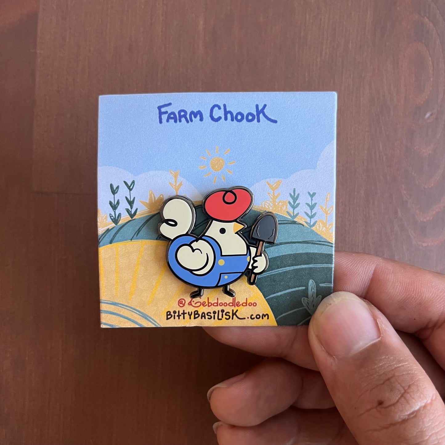 Farm Chook Enamel Pin