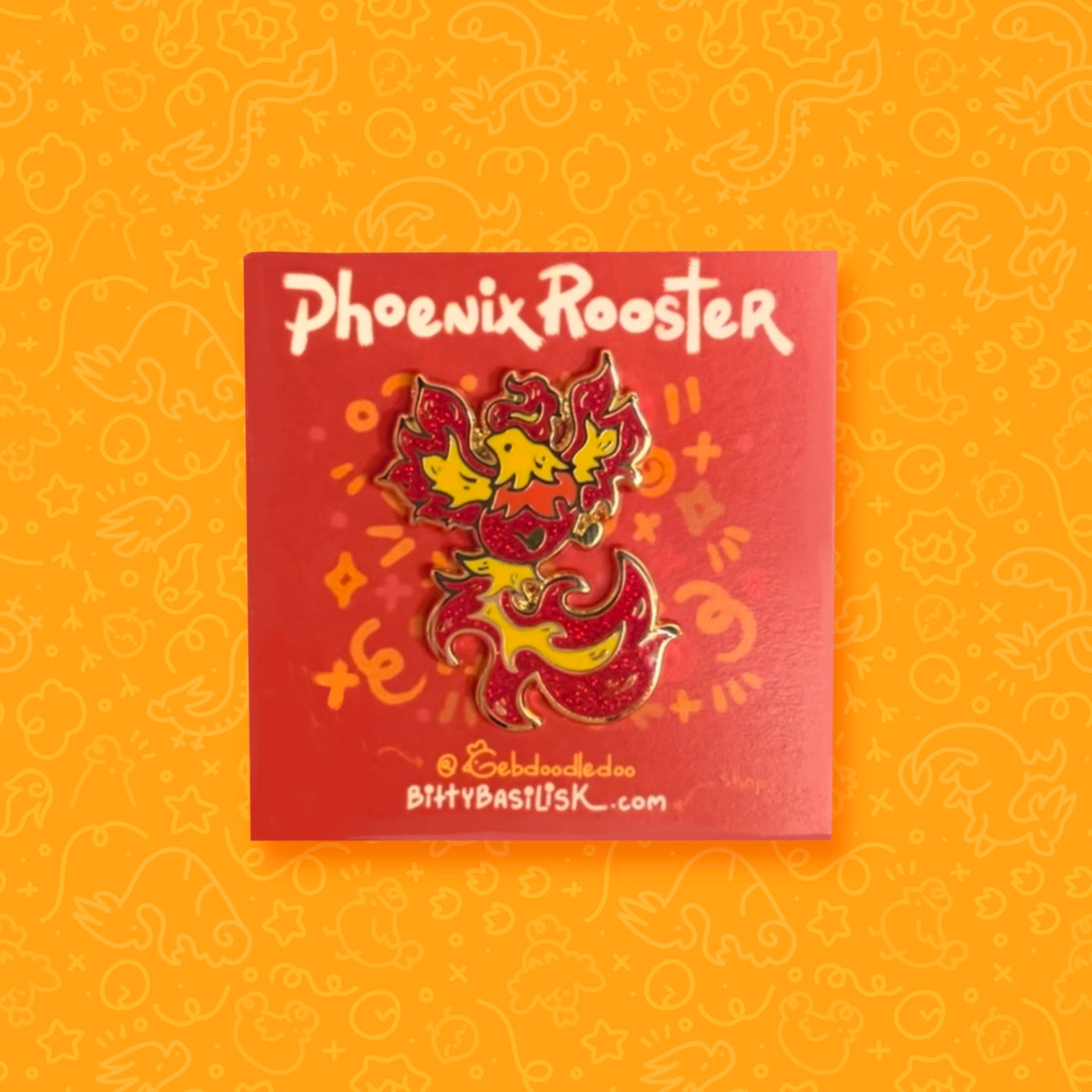 Phoenix Chook Enamel Pin