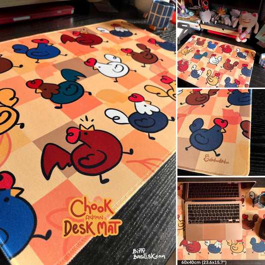 Autumn Chooks Desk Mat