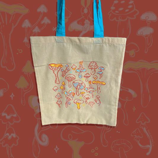 Moonglow Mushrooms Organic Cotton Tote Bag