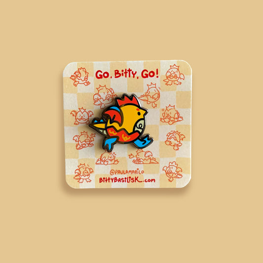 Go Bitty, Go! Enamel Pin