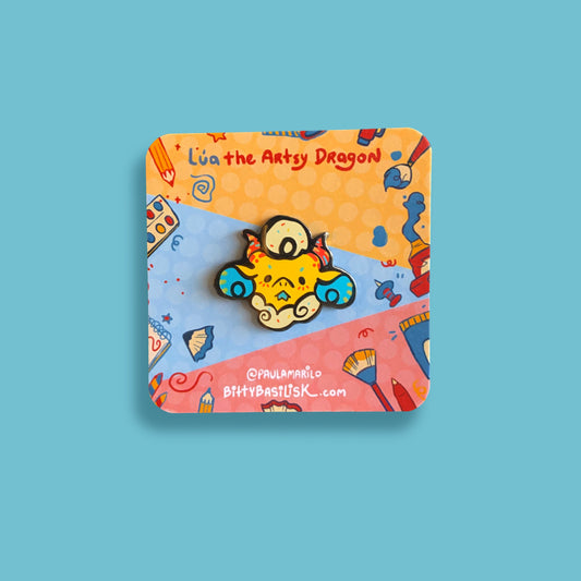 Lua Face Enamel Pin