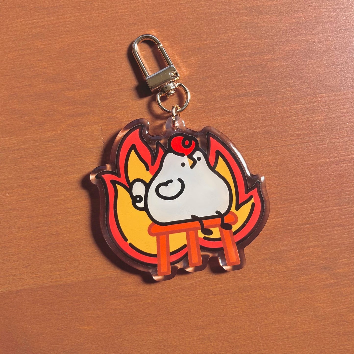 This is Fine Chicken Keychain