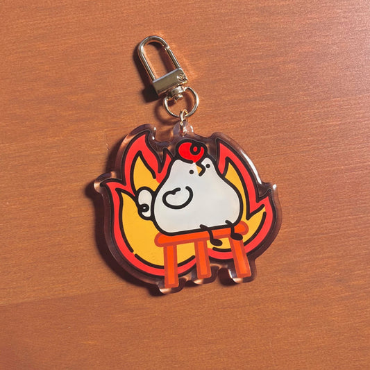 This is Fine Chicken Keychain