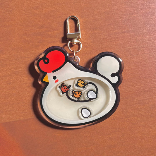 Mama Chook Shaker Keychain