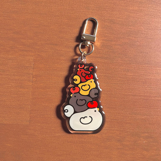 Chicken Stack Keychain