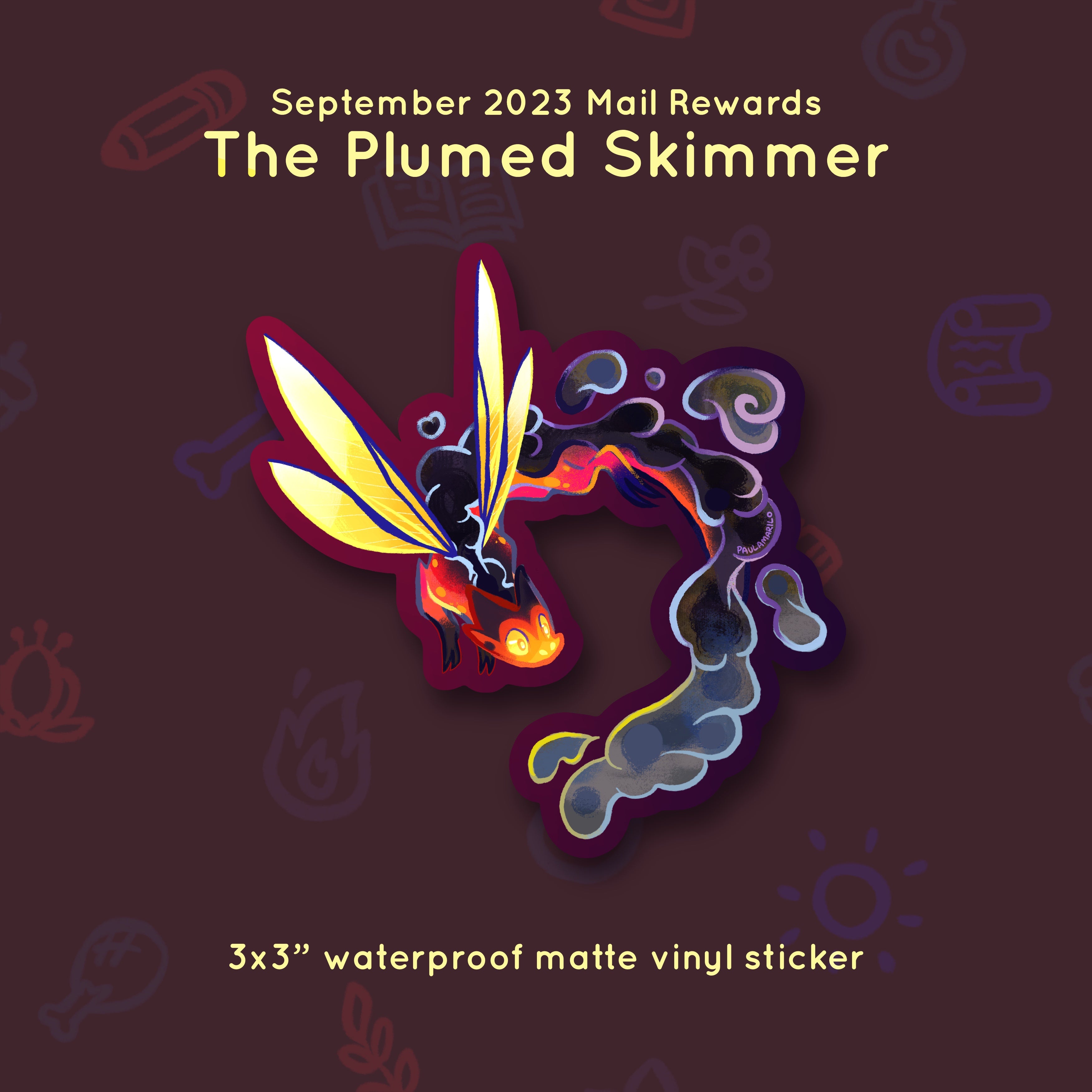 Critter #15 - Plumed Skimmer - September 2023 Rewards