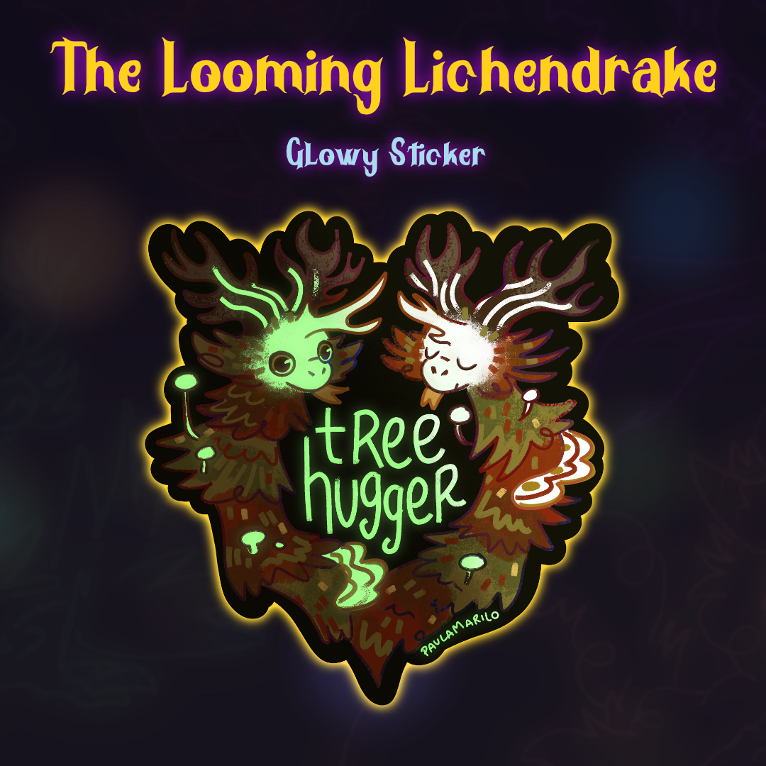 Pegatina de vinilo brillante "Tree Hugger"