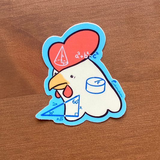 Math Chook Vinyl Sticker